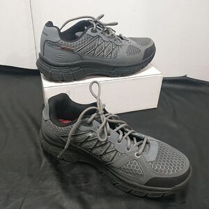 Skechers Work Men's SZ 8 Relaxed Fit: 77084 Work Shoe Gray